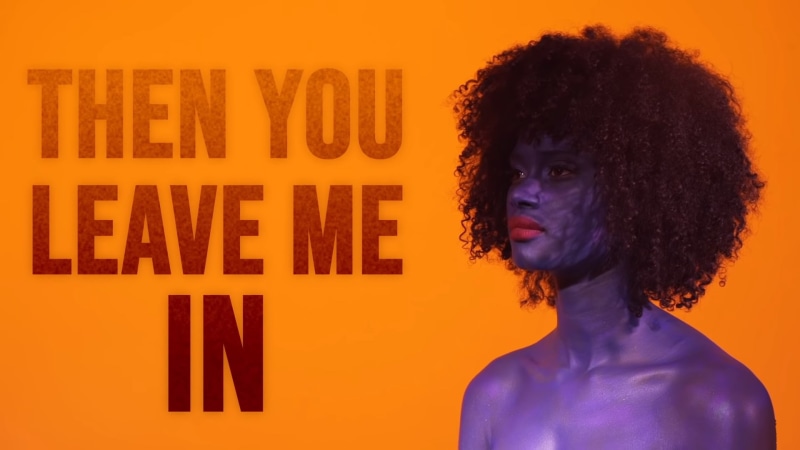 1080P, bare shoulders, beauty spot, music, typography, curly hair, orange background, David Guetta