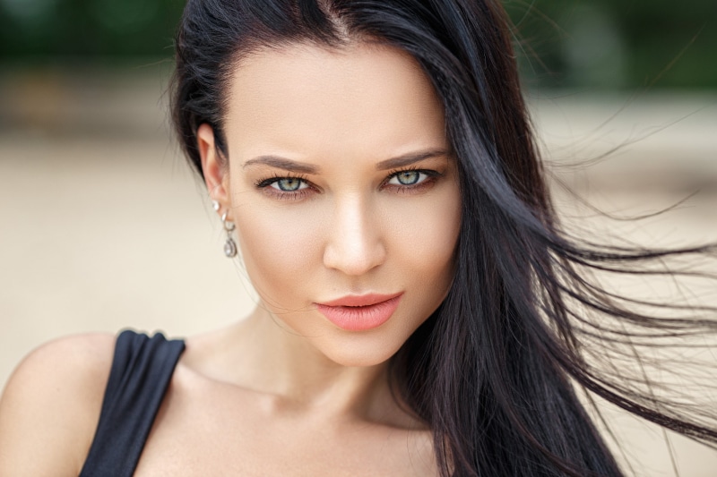 Angelina Petrova, portrait, women, face, 1080P