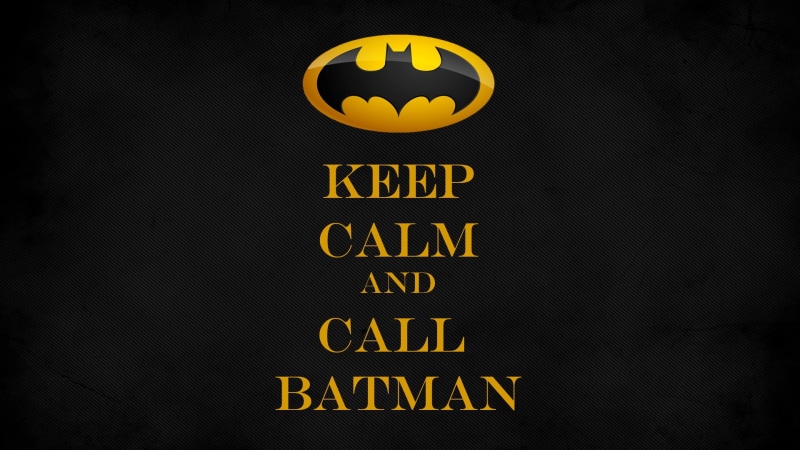 Batman, superhero, Keep Calm and..., DC Comics, comics, Batman logo, 1080P