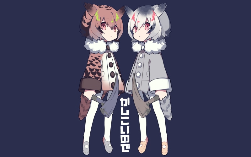 Eurasian Eagle Owl (Kemono Friends), Kemono Friends, Anime, Northern White-faced Owl (Kemono Friends), 1080P