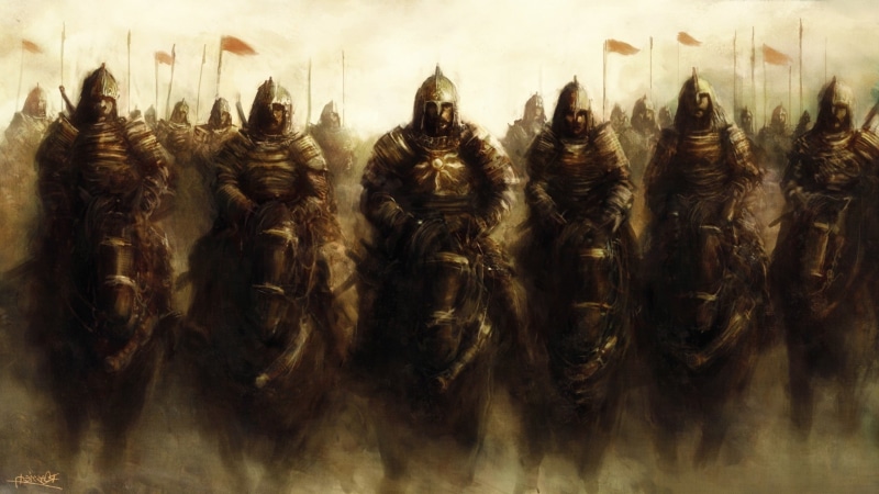 warrior, orange, horse, steppe, army, Mongolia, Mongols, 2K, Asia, Mongolian horse