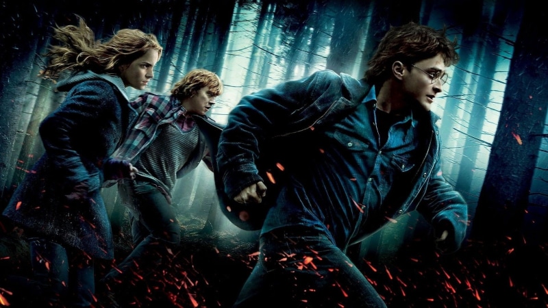 friendship, young women, night, Ron Weasley, 1080P, looking, leisure activity, Harry Potter and the Deathly Hallows: Part 1, togetherness, group of people