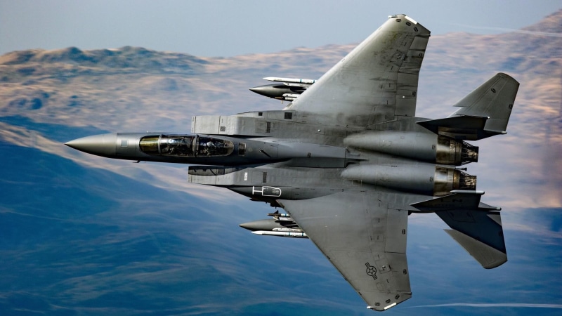 aircraft, 1080P, f-15, army, sy_27, fighter, sky, eagle, military, fighter aircraft, military aircraft