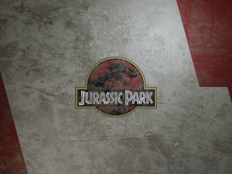 Jurassic Park, logo, western script, movies, built structure, capital letter, wall, information, 480P, wall - building feature, close-up, circle, flooring
