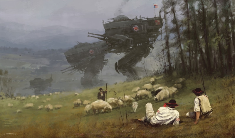 futuristic, Jakub Różalski, 1080P