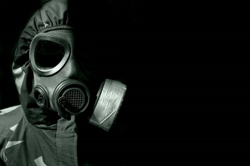 copy space, gray, unrecognizable person, gas mask, black, portrait, gas masks, filming, security, close-up, safety, technology, photography themes, headshot