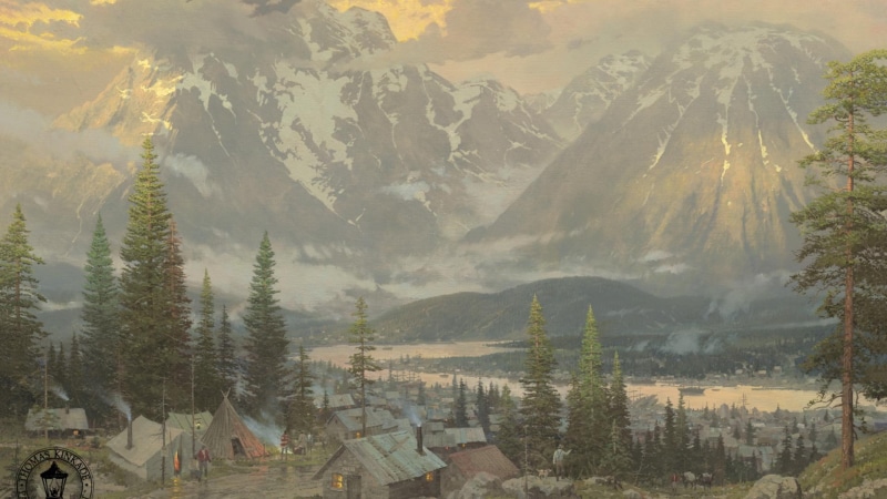 pagan, celtic, mountain, village, nature and landscapes, north, viking, nordic, nature, 1080P, forest