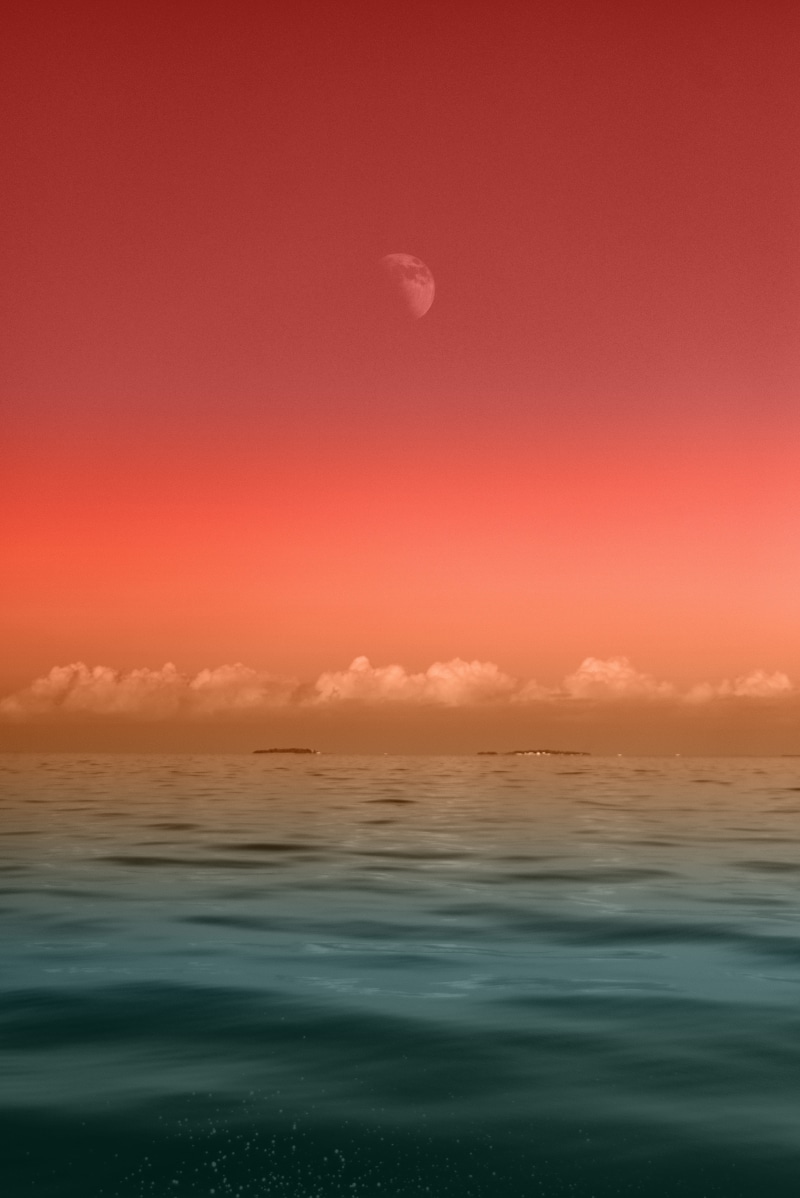 horizon, sunlight, dawn, sunrise - Dawn, wave, scenics, beauty In Nature, summer, photography, no People, orange Color, gradient, nature, weather, tranquil Scene
