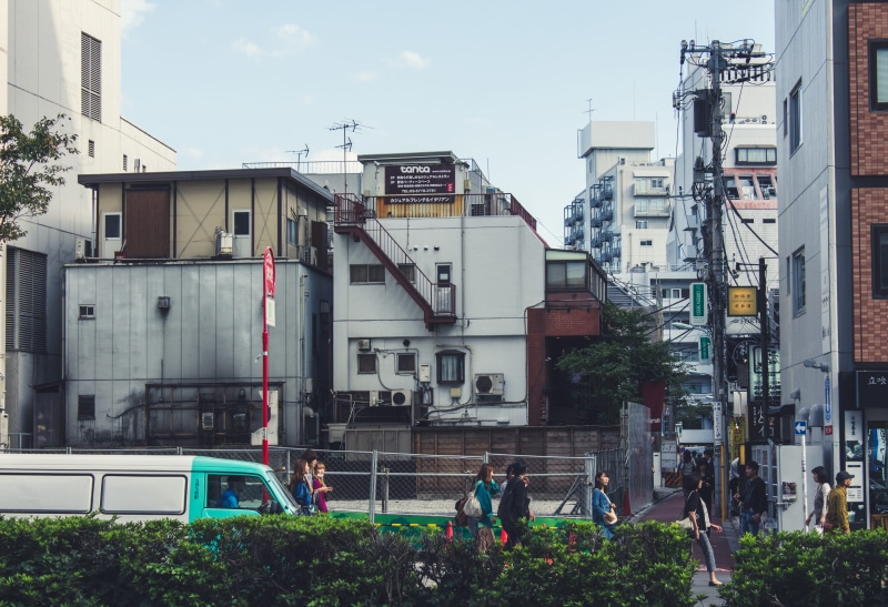 residential district, built structure, mode of transportation, power supply, land vehicle, street, day, japan, 4K, tokyo, building, transportation, outdoors