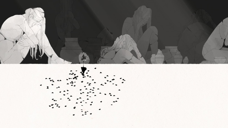 screen shot, 1080P, video games, Gris (Video Game), sadness