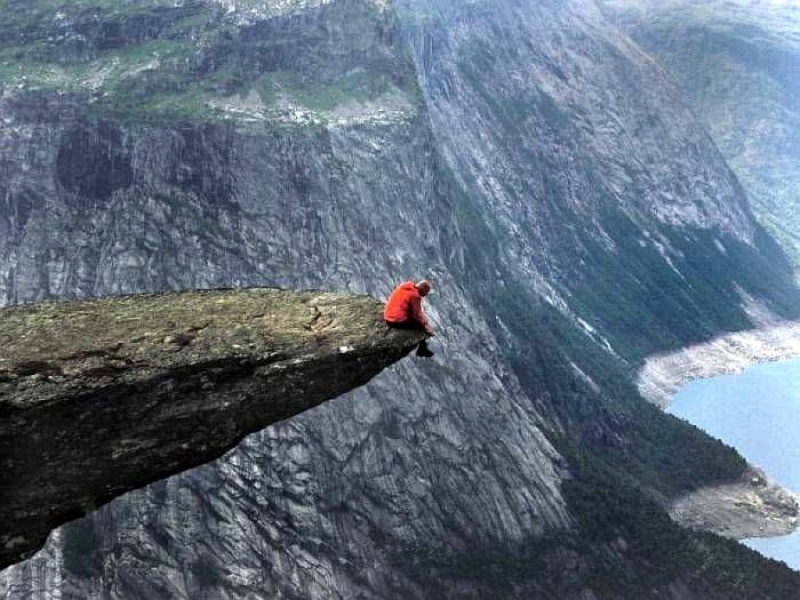 hd, Cool, art, 480P, picture, nature, sitting, mountains, Sitting Alone, alone