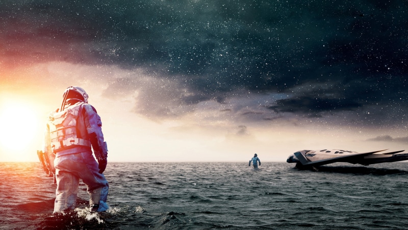 4K, astronaut, movies, looking into the distance, Interstellar (movie), spaceship, space