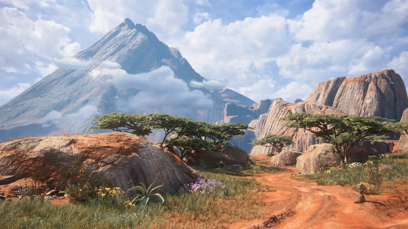 day, rock formation, rock - object, environment, formation, beauty in nature, mountain range, non-urban scene, 1080P, solid, sky, mountain peak, Uncharted 4: A Thiefs End