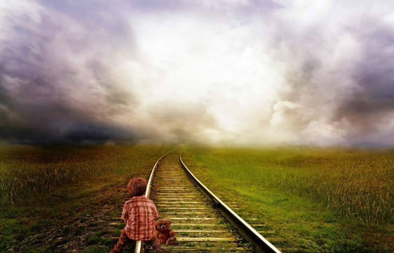 watch, grasses, god, mystical, divinity, hubble weltraumteleskop, train, landscape, space, child, infinite, contemplation, science fiction, boy, close