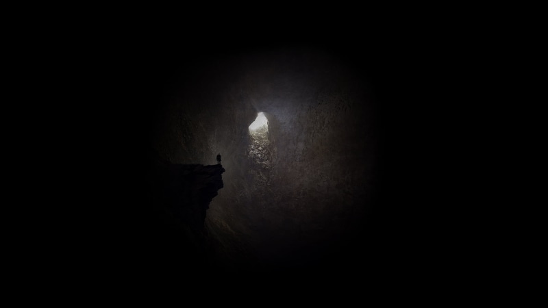 full moon, cave, night, no people, dark, 1080P, cliff, moon, fear, sunlight, illuminated, light - natural phenomenon, copy space, indoors, mystery, black background