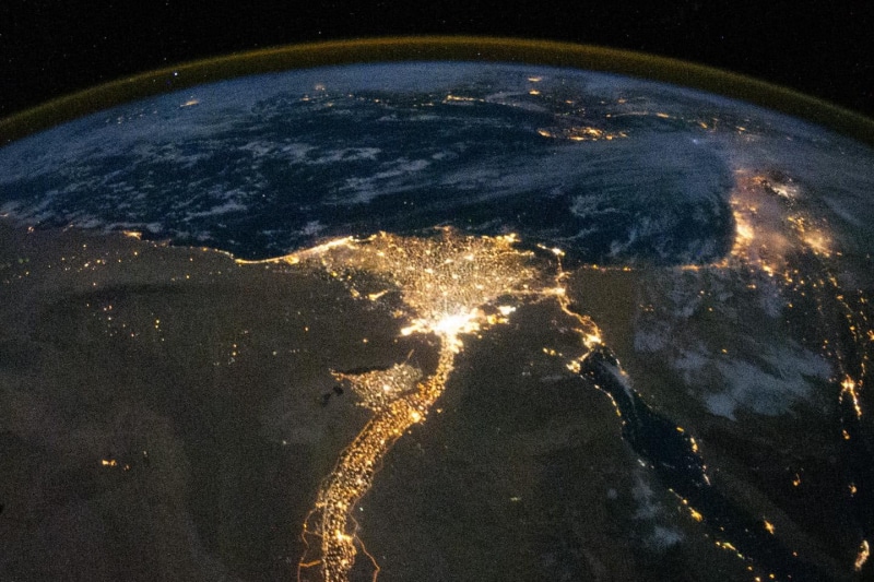 city, nile, egypt, cairo, lights, 720P