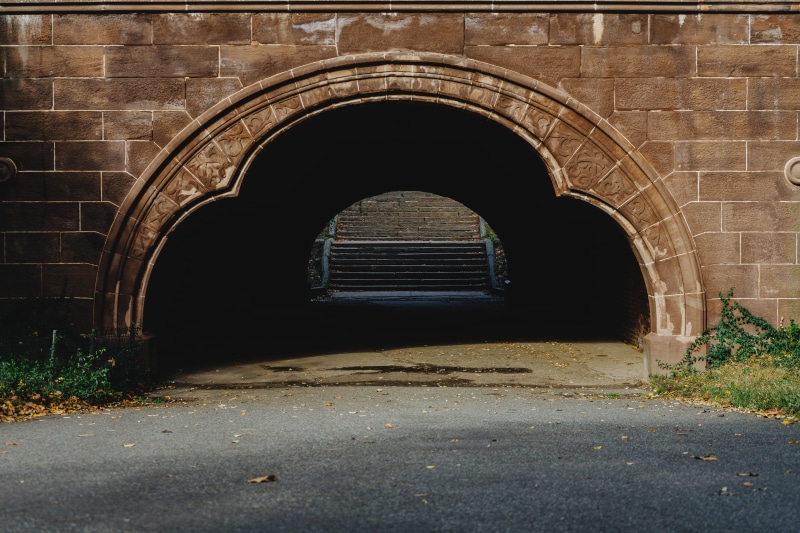 old, city, towards, building exterior, stairs, built structure, brick wall, nature, architecture, history, ancient, outdoors, tunnel, day, bridge, ornate