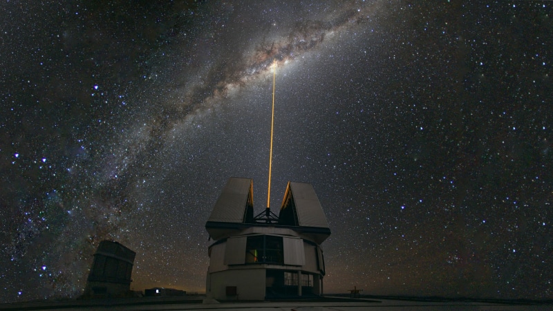 infinity, Laser Towards, beige, star, architecture, tower, astronomy, galaxy, sky, star field, Observatory, nature, no people, scenics - nature, Chile