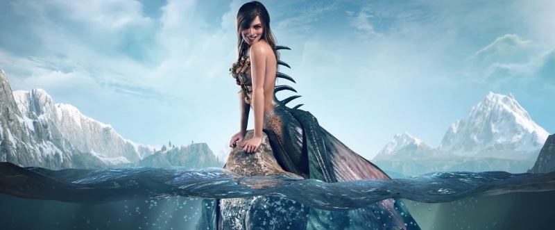 strategic covering, 720P, mermaids, The Witcher 3: Wild Hunt
