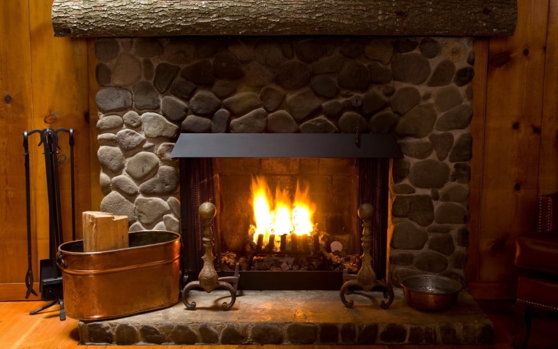 brick, residential Building, wood - Material, indoors, armchair, dark, architecture, no People, log, red, decoration, wood, comfortable, built structure