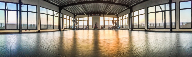 day, fitness studio, arrival, architecture, ceiling, sport, sports centre, glass - material, modern, modern building, travel, entrance hall, glass, flooring