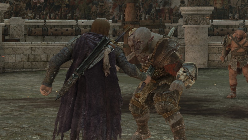 military, architecture, Middle Earth, clothing, group of people, Shadow of War, art and craft, day, human representation, built structure, building exterior