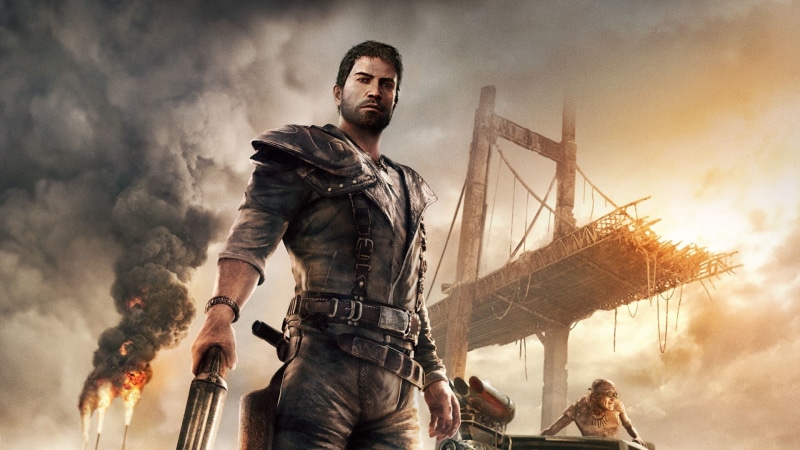 weapon, outdoors, Flame, Warner Bros. Interactive Entertainment, warning sign, sky, Weapons, caucasian Ethnicity, Sunset, one Person, application, Equipment