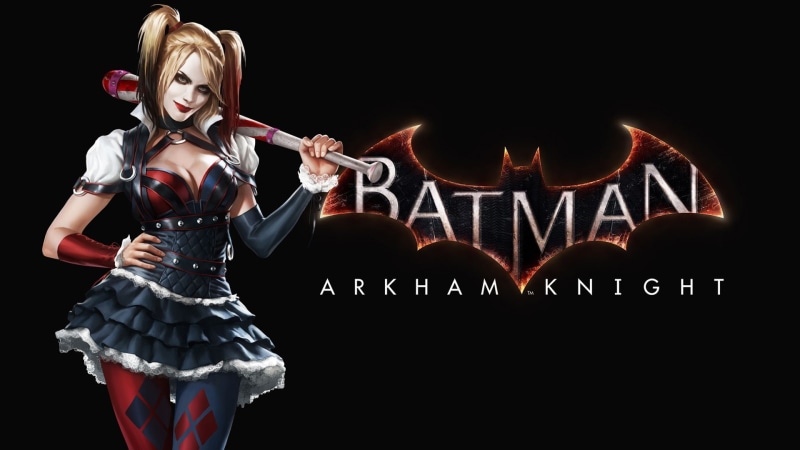 illuminated, studio shot, indoors, Harley Quinn, illustration, Rocksteady Studios, blond hair, people, Batman: Arkham Knight, adult, Harley, young adult