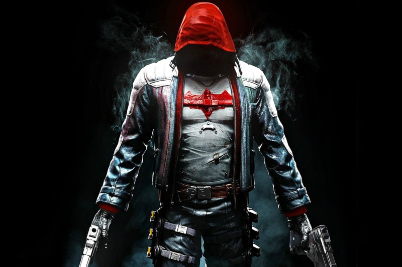 indoors, weapon, Light, Weapons, wearing, screenshot, smoke - Physical Structure, unrecognizable person, Rocksteady Studios, 1080P, Warner Bros. Interactive Entertainment