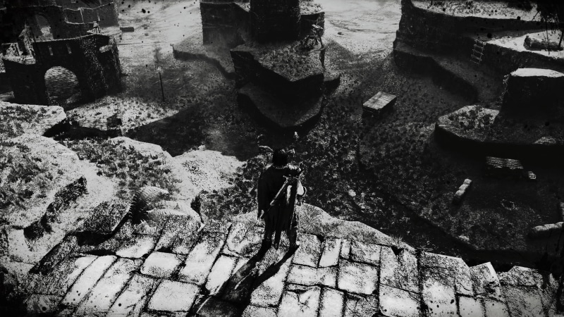 video games, screen shot, Middle Earth, Monolith Productions, Talion, 1080P, Middle-earth: Shadow of Mordor, monochrome