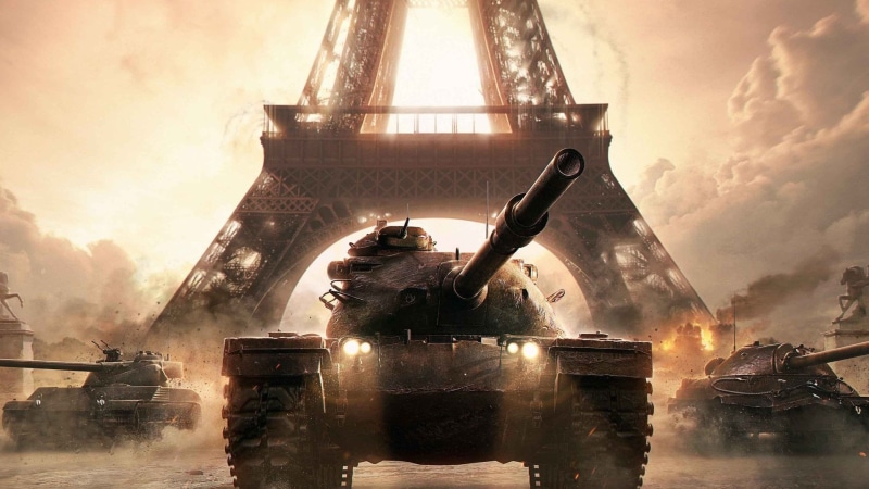 illuminated, Rubicon, black, WoT, architecture, machinery, europe, steel, tower, 1080P, the past, cultures, damaged, outdoors, built structure