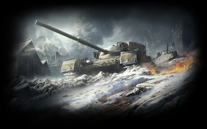 WoT, The sky, Medium Tanks, Tank, government, Smoke, weapon, British Tank, Home, ominous, illustration, destruction, gun, armed forces, World Of Tanks