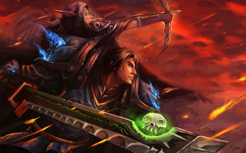 women, fire, casual clothing, illustration, burning, 1080P, corrupted ashbringer, lifestyles, arts culture and entertainment, World of Warcraft, real people