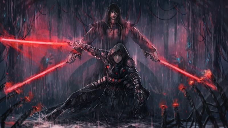 full length, Star Wars, burning, costume, aggression, front view, digital, wars, star, celebration, one person, sign, sword, fire - natural phenomenon