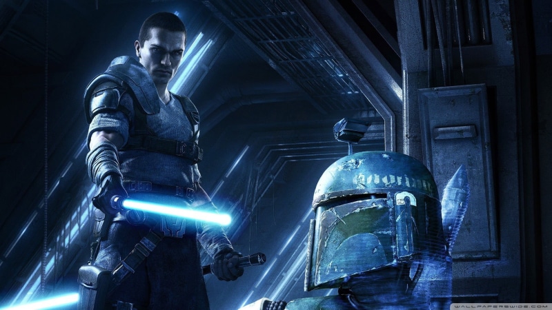 security, military, representation, helmet, Boba Fett, starkiller, 1080P, dark, metal, illuminated, government, human representation, architecture, indoors
