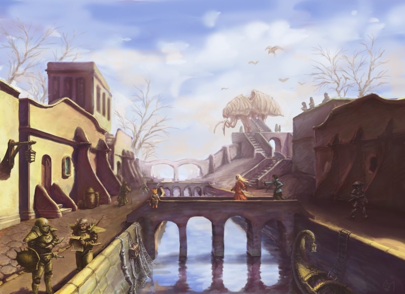 built structure, sculpture, day, building exterior, art and craft, outdoors, plant, the elder scrolls iii morrowind video games the elder scrolls, travel destinations