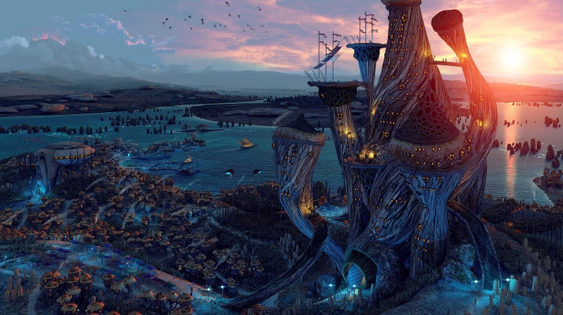 1080P, fantasy, sunset, iii, art, hd, elder, scrolls, digital, 2500x1406 px, river, morrowind, the elder scrolls iii: morrowind, people, fantasy art, feet