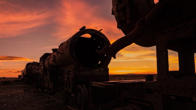 train, landscape, junk, 720P, nature