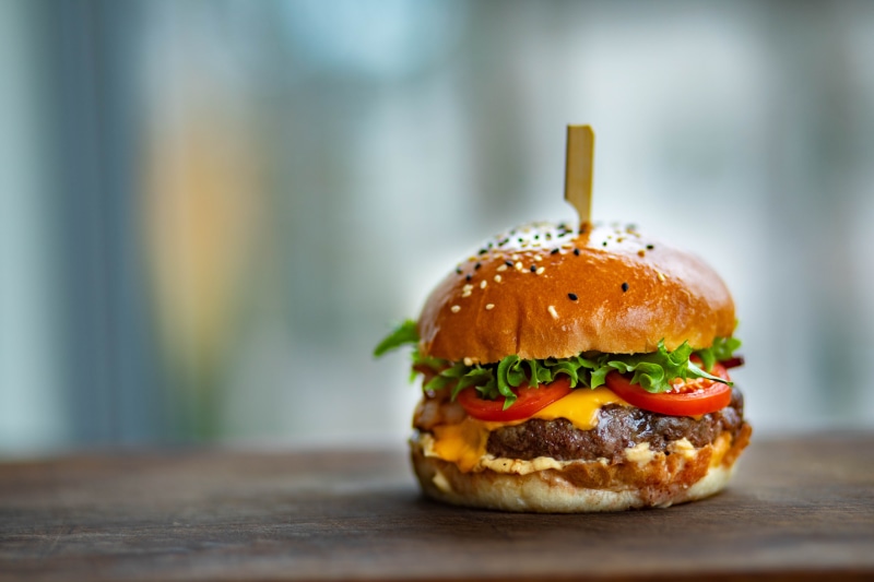 juicy, food and drink, freshness, meal, food photography, burger, delicious, fresh, fast food, meat, junk food, lettuce, ready-to-eat, bun, close-up, no people