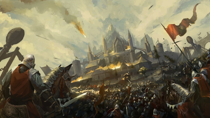 Army, Fantasy, Battle, Knight, 1080P, Warrior, Castle