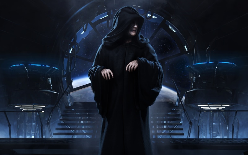 Star Wars, movies, standing, lighting equipment, illuminated, Sith, young women, real people, lifestyles, hood - clothing, technology, adult, indoors, black