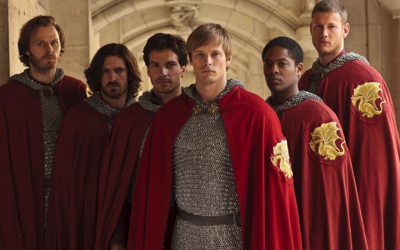 knight, men, Arthur, Merlin, cloaks, 1080P