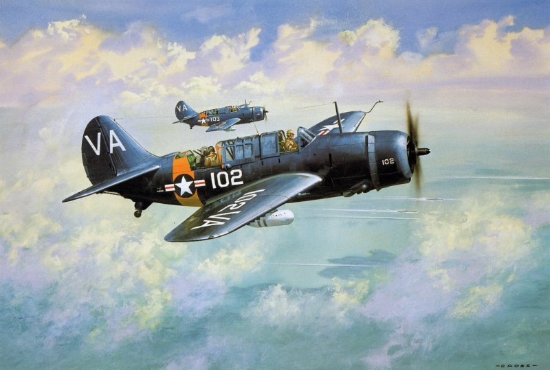 Bombers, Douglas SBD Dauntless, 720P