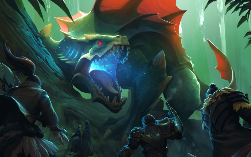Dauntless (VideoGame), 2K, video games, creature, behemoth (dauntless), hunters