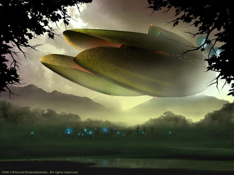 ufo, starcraft, carrier, Video Games, art, fiction, science, x, 480P, games, hd, video