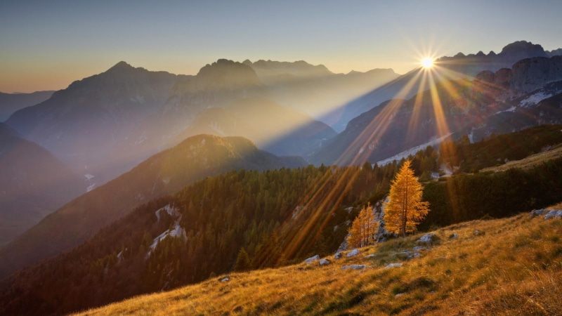 1080P, summer, sunrise - Dawn, snow, cloud - Sky, environment, tranquility, sunlight, rural Scene, winter, no People, plant, landscape, mountain Ridge