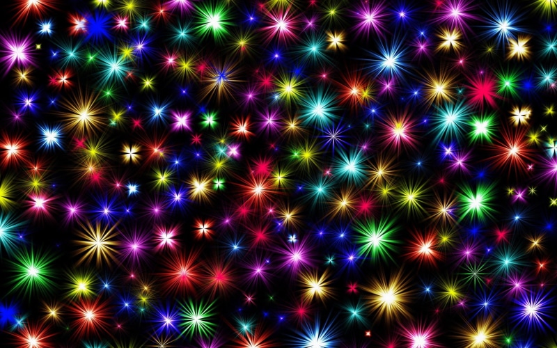 abstract, star shape, decoration, 1080P, full frame, shiny, colorful, flash, night, lights, backgrounds, background, vibrant color, bright, star - space