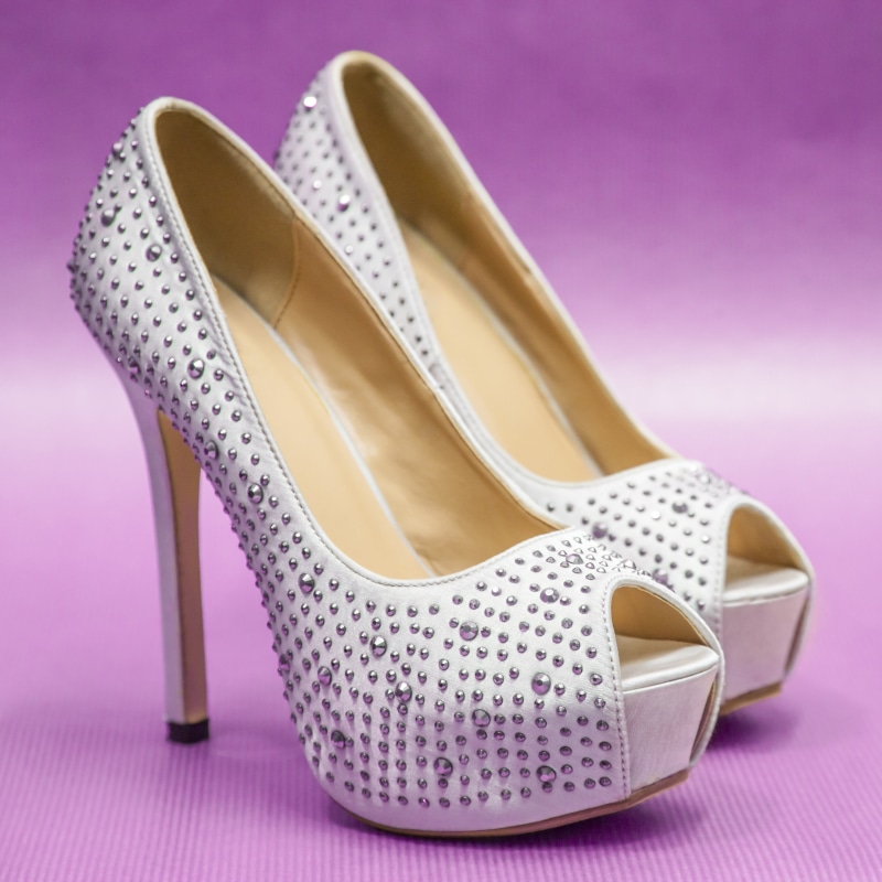 pink color, shoe, blue, peep, high Heels, toe, stiletto, marriage, whites, stilettos, elegance, fashion, studio shot, group of objects, strass, heels, fingers