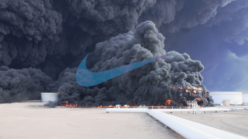 power in nature, smoke, nature, Nike, no people, 2K, geology, factory, air pollution, building exterior, mountain, transportation, oil pump, smoke - physical structure