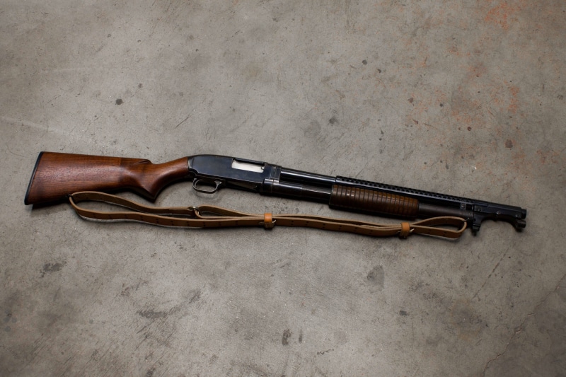 close-up, social issues, Remington 870, violence, security, equipment, bullet, hunting, protection, army, no People, gun, military, still life, steel, strap